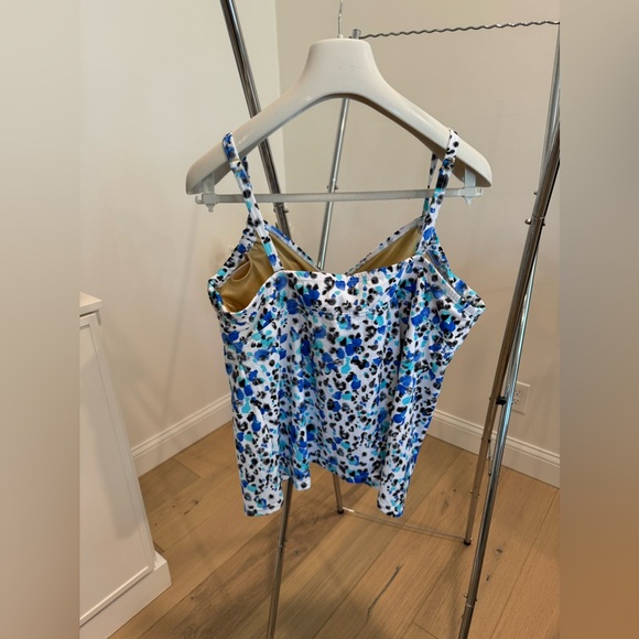 Swimsuits for All - Tie Front Underwire Tankini Top - 16 - NWOT - Picture 3 of 10